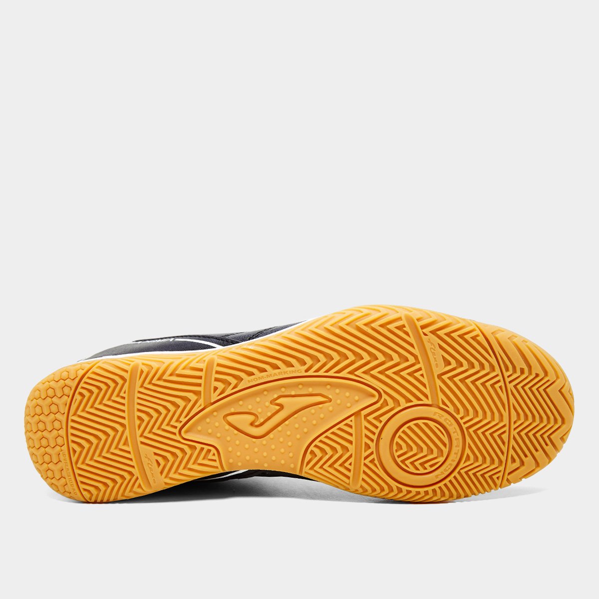 Chuteira Futsal Joma Maxima Unissex - Preto+Branco - Imagem 5