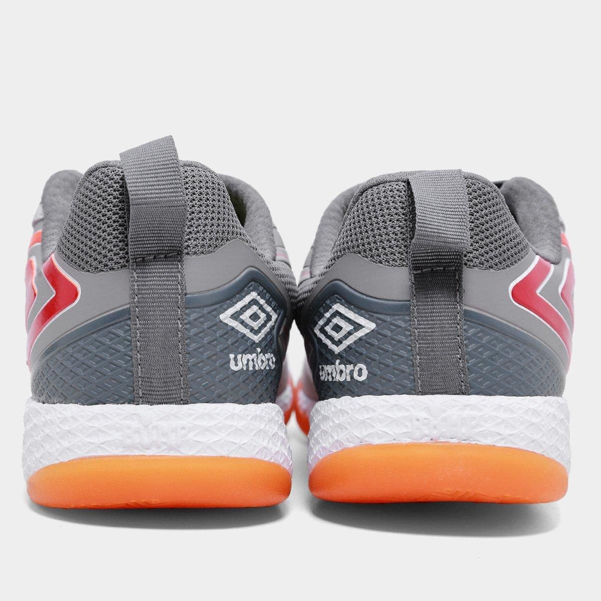 Chuteira Futsal Umbro Pro 5 Bump - Prata+Grafite - Imagem 3