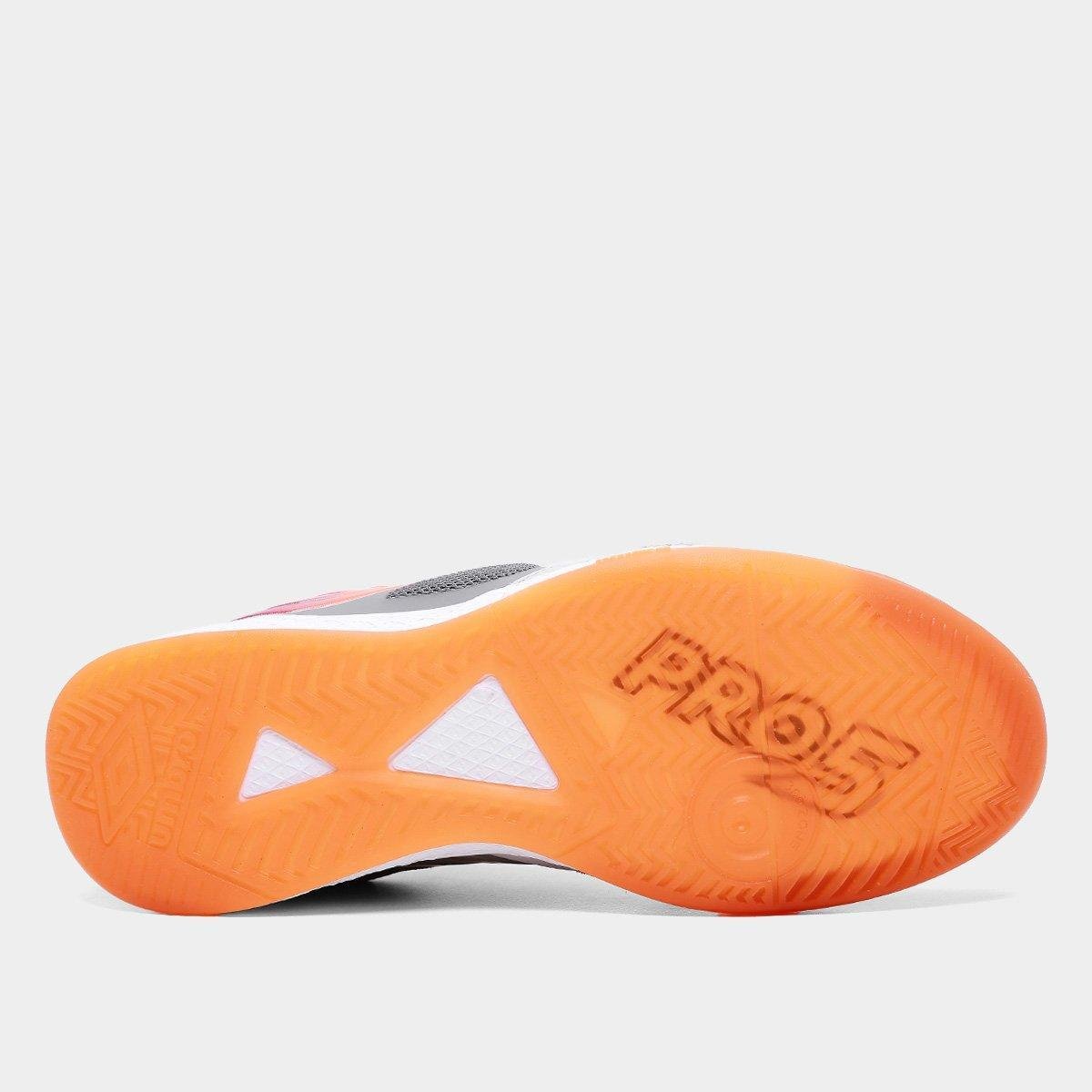 Chuteira Futsal Umbro Pro 5 Bump - Prata+Grafite - Imagem 5