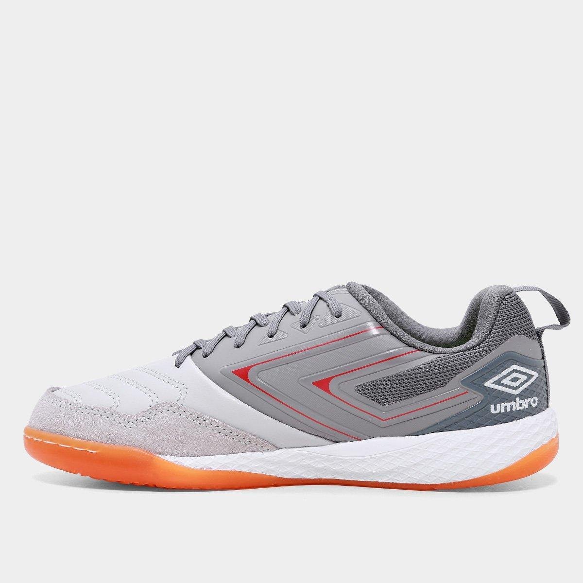 Chuteira Futsal Umbro Pro 5 Bump - Prata+Grafite - Imagem 6