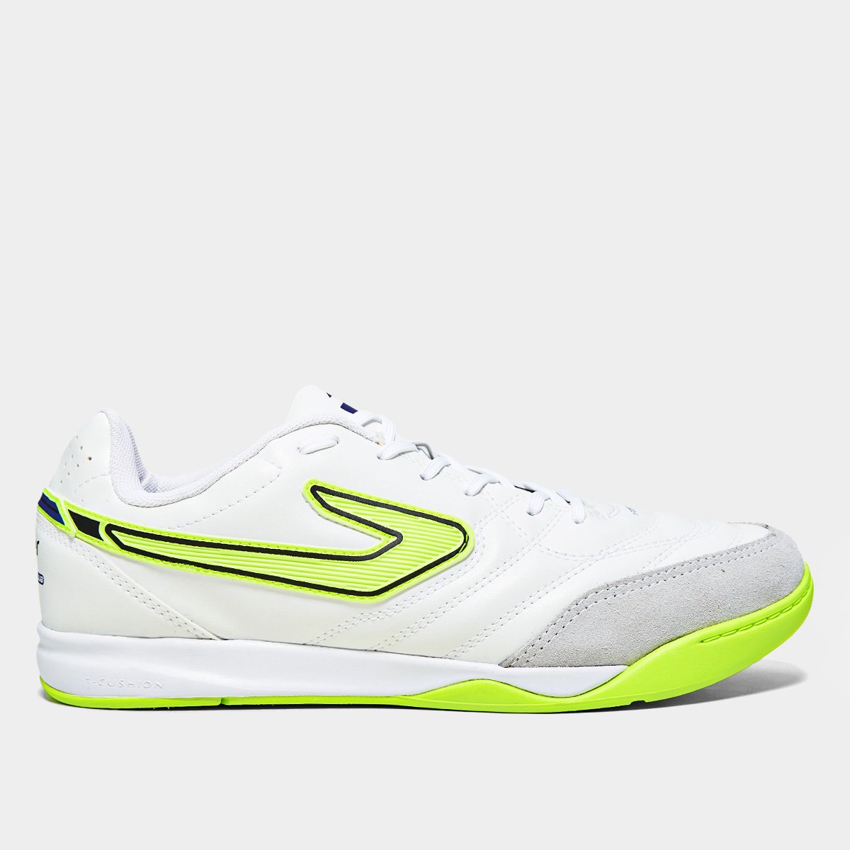 Chuteira Futsal Topper Maestro Club V Unissex - Branco+Verde