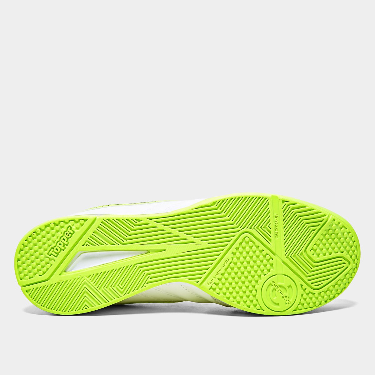 Chuteira Futsal Topper Maestro Club V Unissex - Branco+Verde - Imagem 5