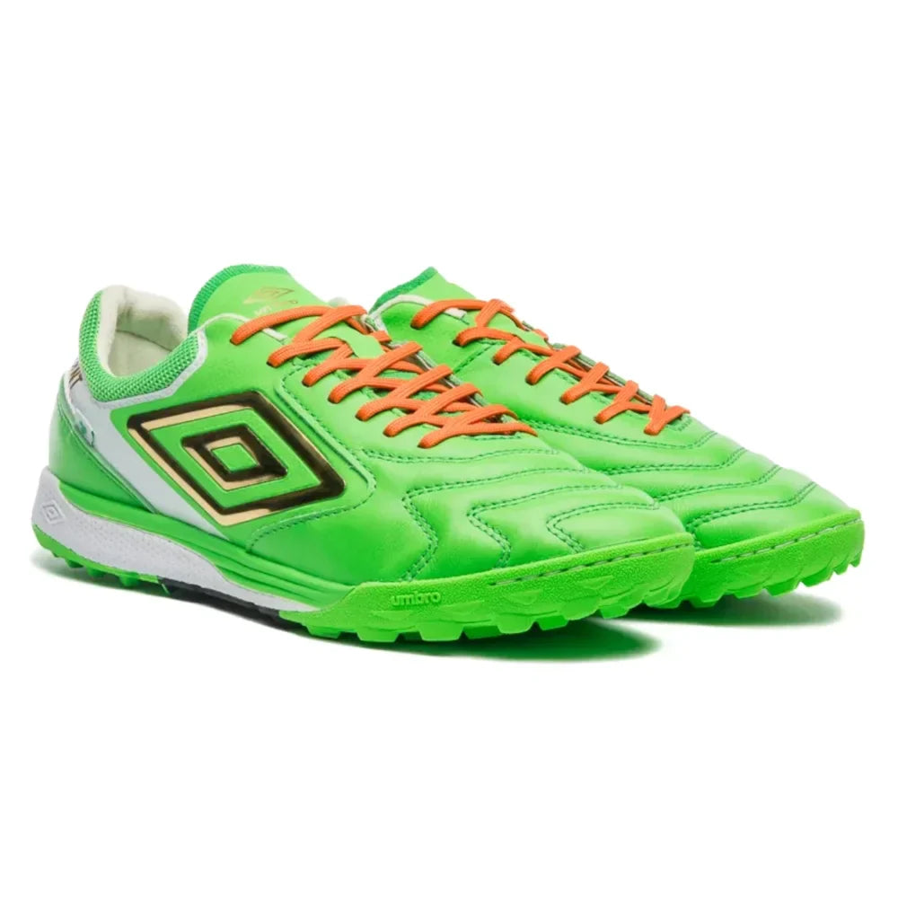 Chuteira Umbro Ada Master Class Pro Bump Stp Society - Verde/Dourado - Imagem 2