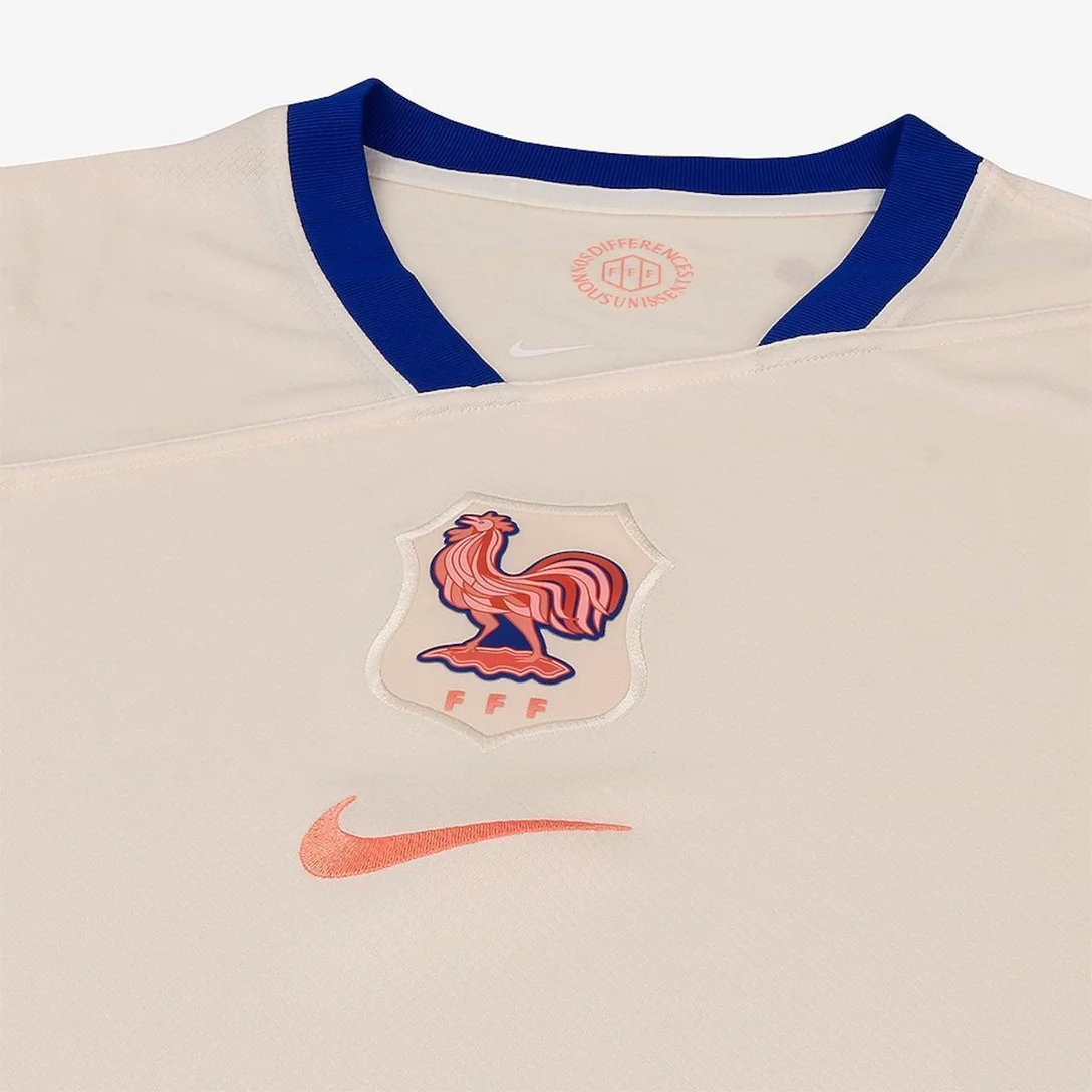 Camisa Nike França II 2025/26 Torcedor Pro - Branco+Azul - Imagem 3